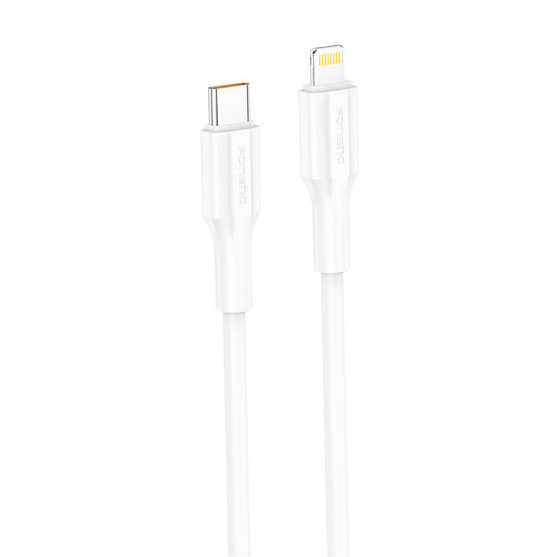 Foneng XS01 PD27W USB-C na Lightning kabel, 1 m (bijeli)