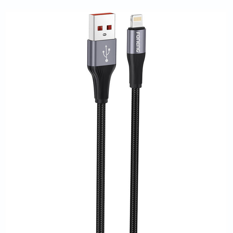 Foneng X112 USB-A na Lightning kabel 2.4A, 1m (crni)