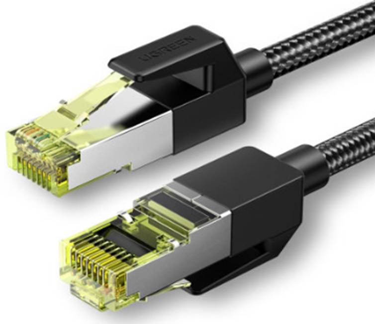 Mrežni kabel UGREEN NW150 Braid Ethernet RJ45 Cat 7 F/FTP 3m (crni)