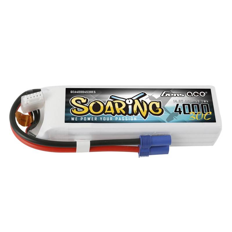 Baterija Gens Ace Soaring 4000 mAh 14,8 V 30C 4S1P EC5