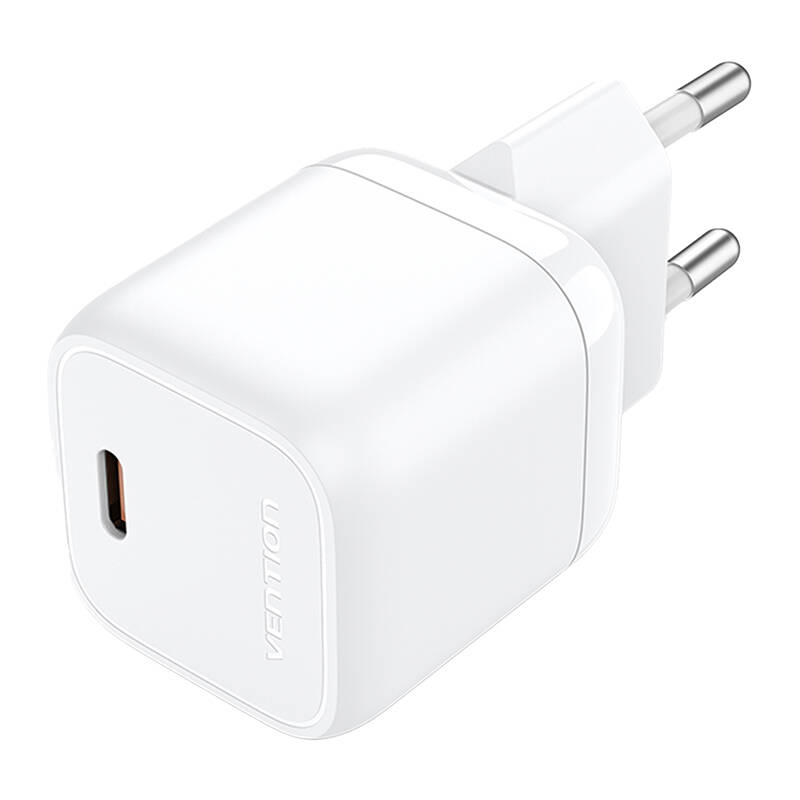 Vention FAKW0-EU USB-C GaN punjač (30W) (bijeli)