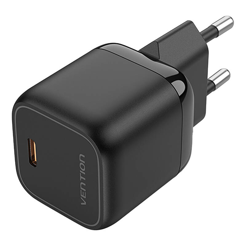 Vention FAKB0-EU USB-C GaN punjač od 30 W (crni)