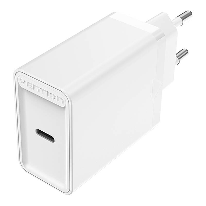 Vention FAIW0-EU USB-C 30W zidni punjač (bijeli)