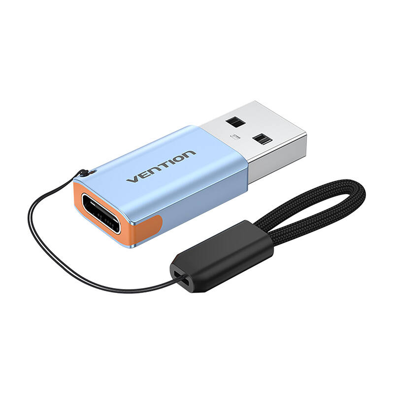 Vention USB adapter CUAH0, USB-A 3.1 muški na USB-C ženski (sivo)