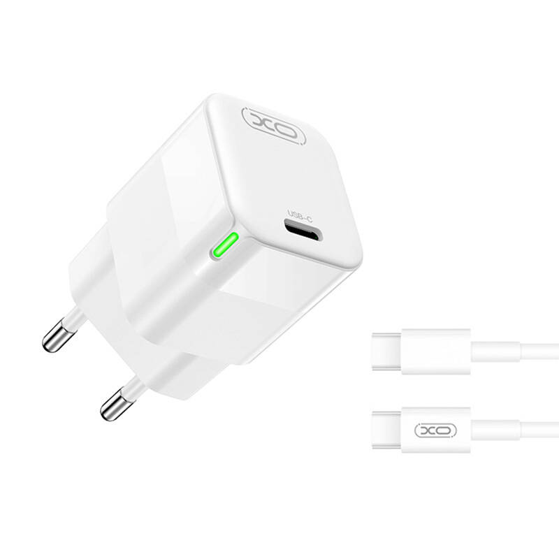 Zidni punjač XO CE06, 30W, USB-C, sa kablom UBS-C