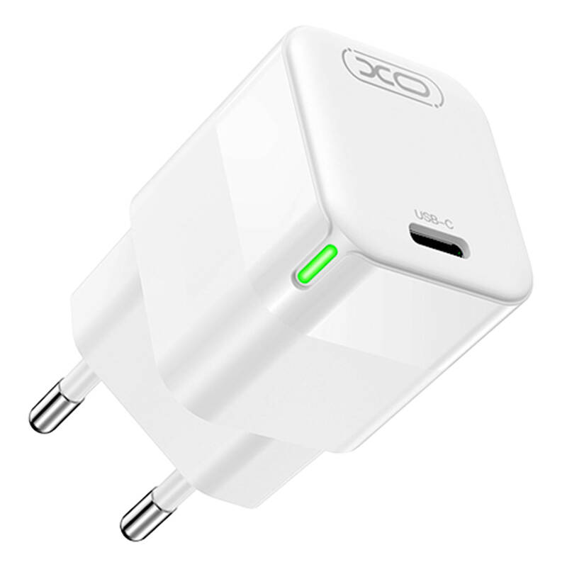 Zidni punjač XO CE06, 30W, USB-C (bijeli)