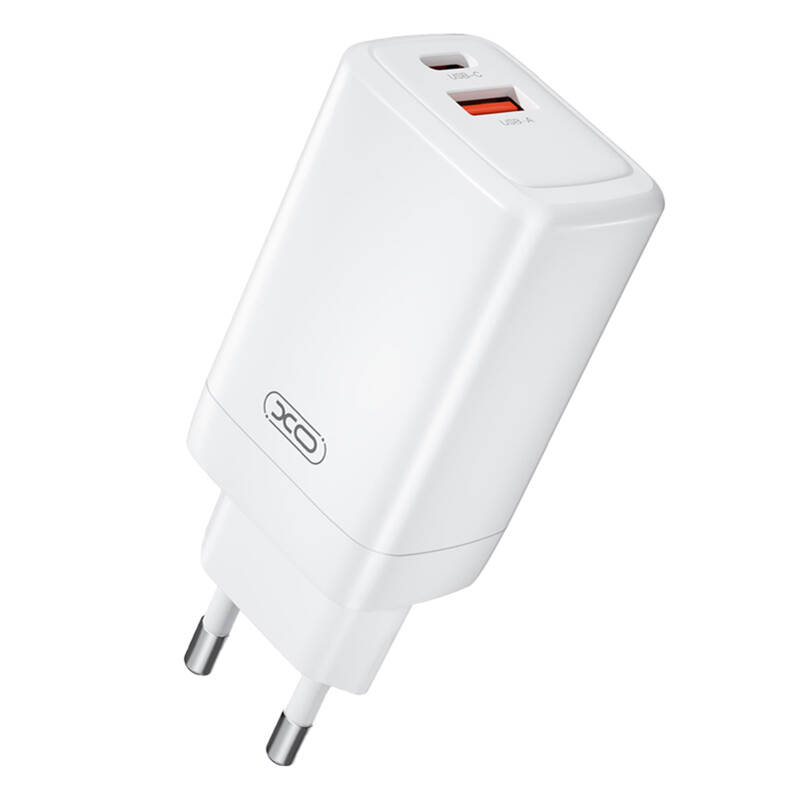 Zidni punjač XO CE17, 65W, 1x USB-C, 1x USB-A