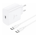 Foneng EU62 USB-C 45W mrežni punjač + USB-C kabel (bijeli)