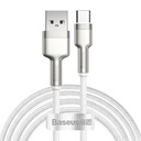 USB kabel za USB-C Baseus Cafule, 66W, 2m (bijeli) (paket od 5 komada)