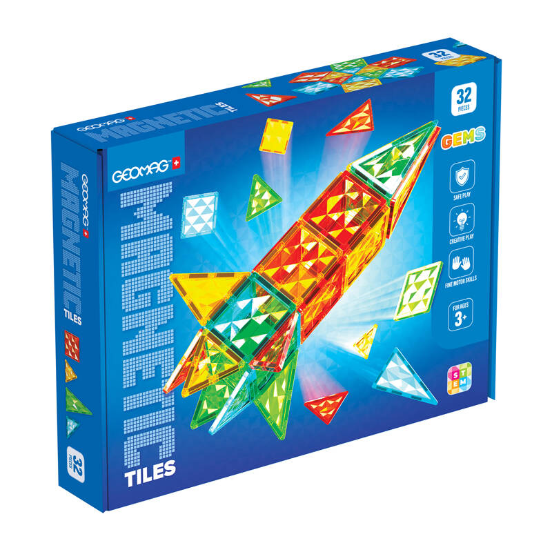 Geomag Gems Rocket 32 ​​magnetne pločice