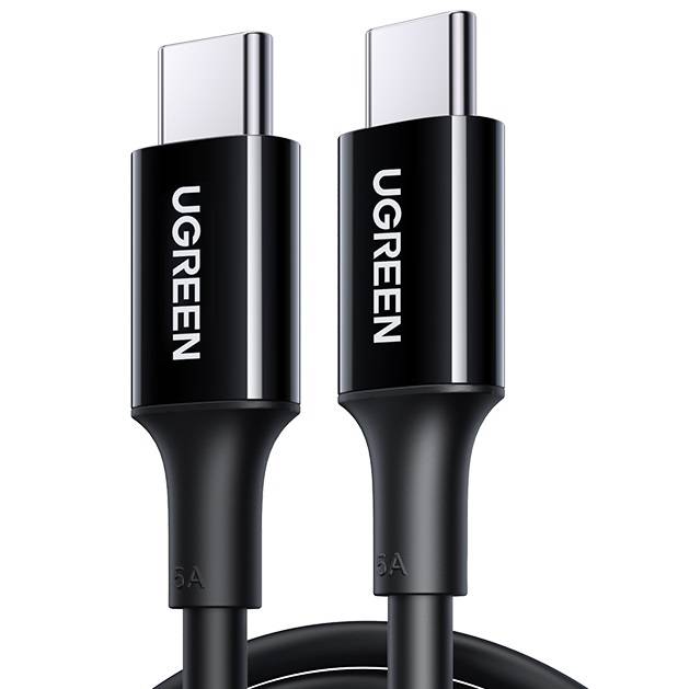 UGREEN US300 USB-C kabel na USB-C, 100W, 5A, 1m (crni)