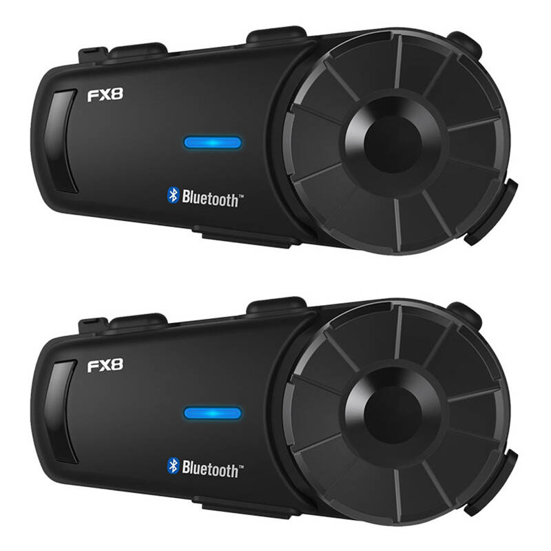 Fodsports FX8 motociklistički portafon dva paketa (crni)