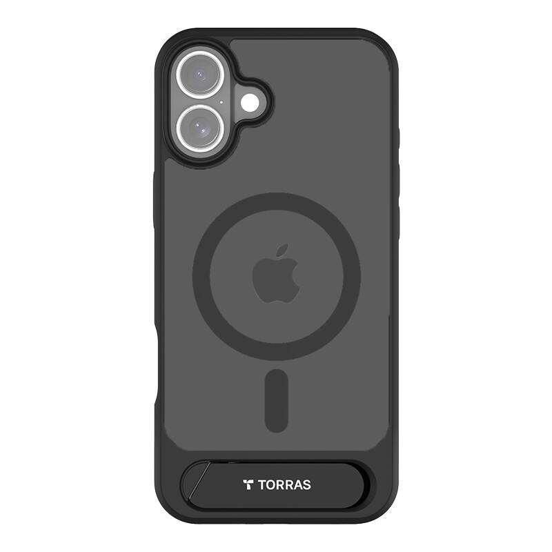 Torras Pstand Series Case za iPhone 16 (crna)