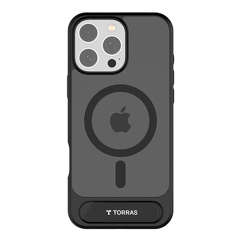 Torras Pstand Series Case za iPhone 16 Pro (crna)