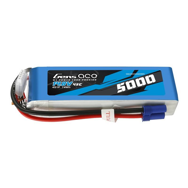 Baterija Gens Ace 5000mAh 14.8V 45C 4S1P