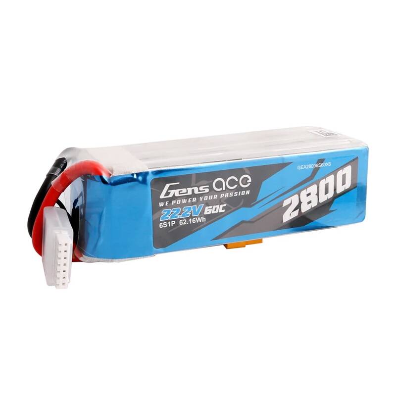 Lipo Gens ace 2800mAh 22.2V 60C 6S1P baterija s XT60 konektorom