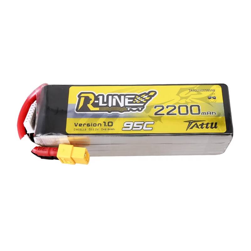 Lipo Tattu R-Line 22,2 V 2200 mAh 6S 95C baterija s XT60 konektorom