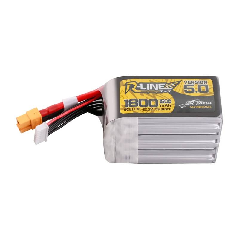 Lipo Tattu R-Line verzija 5.0 1800mAh 22.2V 150C 6S baterija s XT60 konektorom