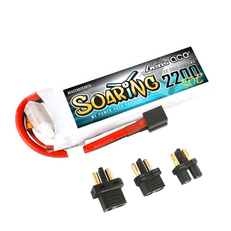 Baterija Gens Ace Soaring 2200mAh 7.4V 30C 2S1P EC3/XT60/T-utikač