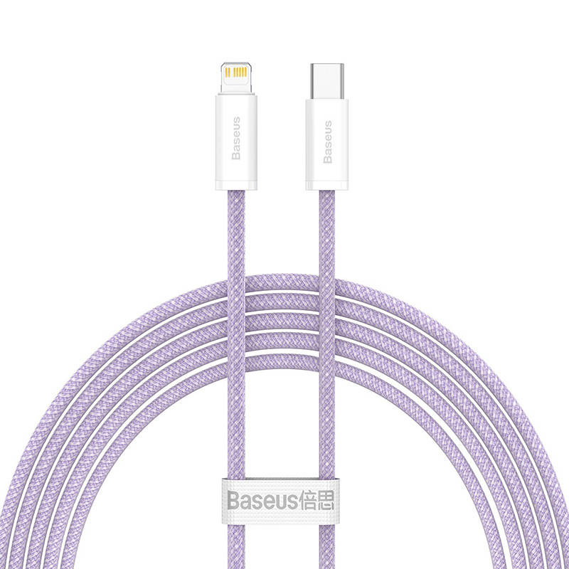 USB-C kabel za Lightning Baseus Dynamic Series, 20W, 2m (ljubičasti) (paket od 5 komada)