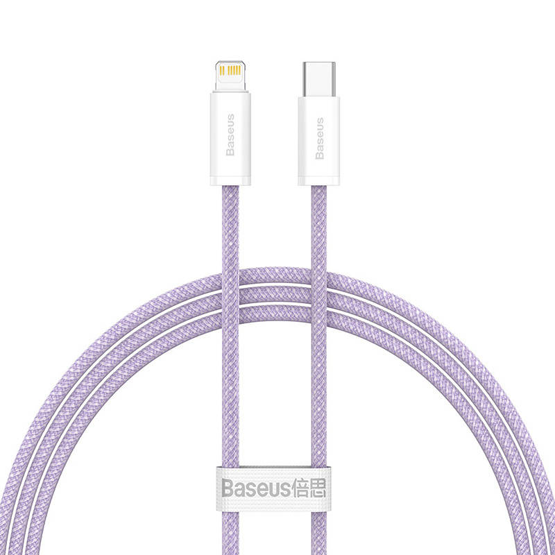 USB-C kabel za Lightning Baseus Dynamic Series, 20W, 1m (ljubičasti) (paket od 5 komada)