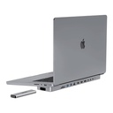 USB-C priključna stanica / Hub za MacBook Pro 13 " / 14" Invzi Maghub 12in2 sa SSD ladicom (siva)