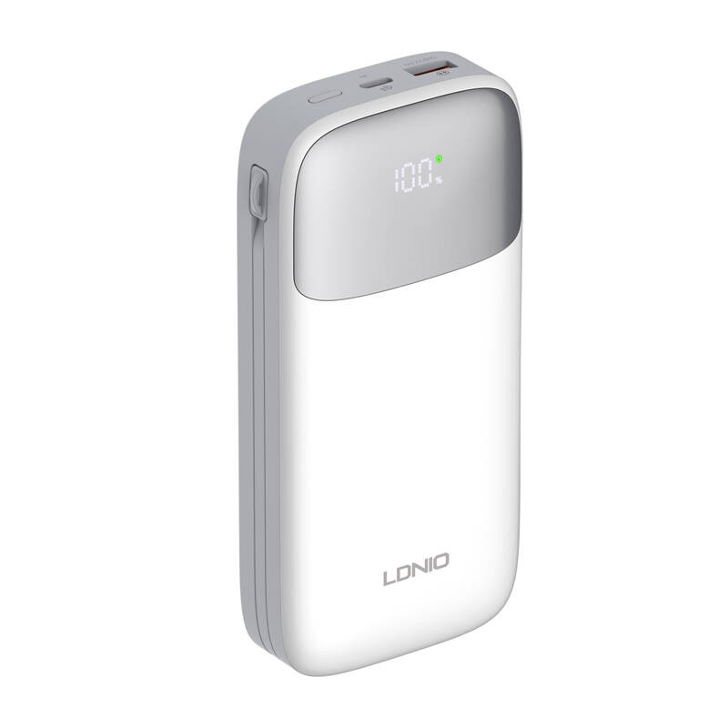PowerBank LDNIO PQ20 22.5W 20.000Mah USB-C, Lightning (White)