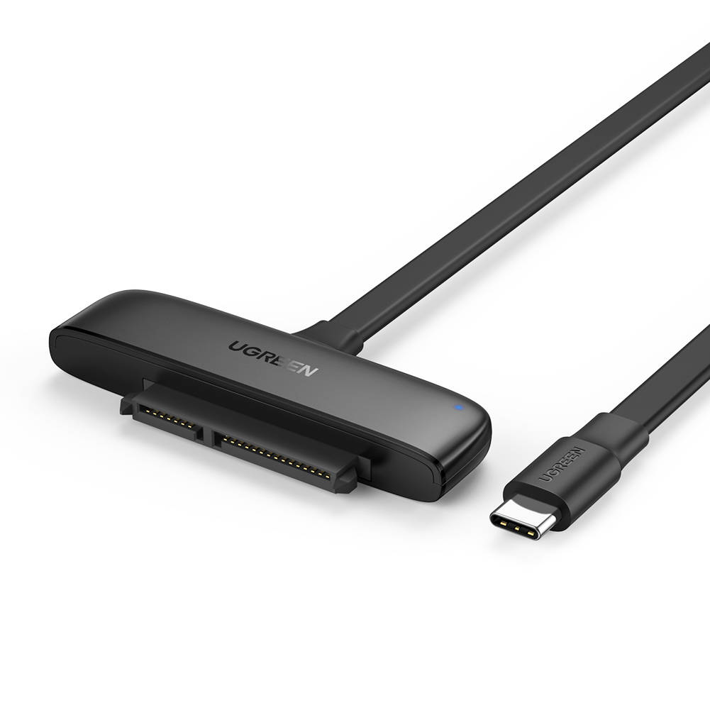 Pretvarač UGREEN USB-C 3.0 na 2.5-inčni SATA, OTG, 50cm (crni)