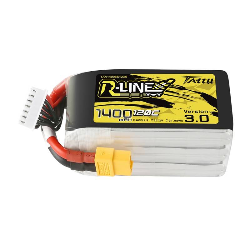 Baterija Tattu R-Line 3.0 1400mAh 22.2V 120C 6S1P XT60