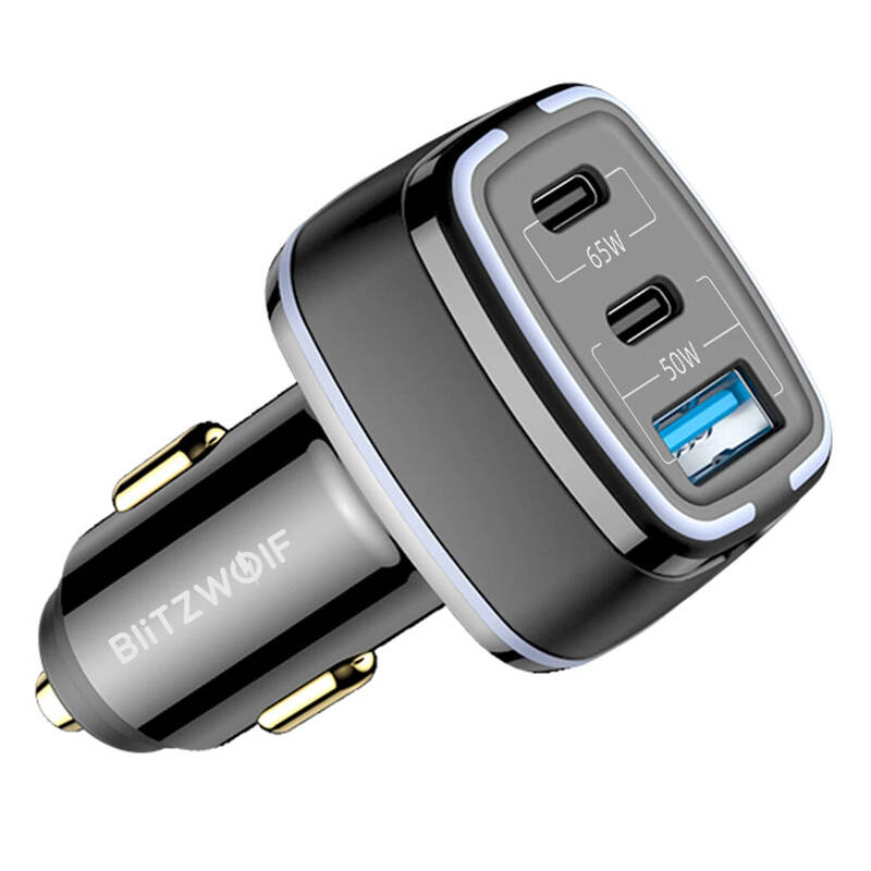 Blitzwolf BW-BC4 115W 3-port USB PD CAR CURGER