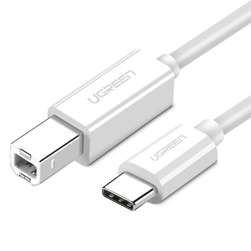 USB 2.0 C-B UGREEN US241 do 1,5 m pisačkog kabela (bijeli)