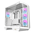 Darkflash DY470 računalna futrola (bijela) + 4 ventilatora + GPU nosač