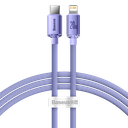 Baseus Crystal Shine kabel USB-C na Lightning, 20W, PD, 1,2 m (ljubičasti)