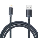 Baseus Crystal Shine kabel USB na Lightning, 2.4A, 2m (crni) (paket od 5 komada)