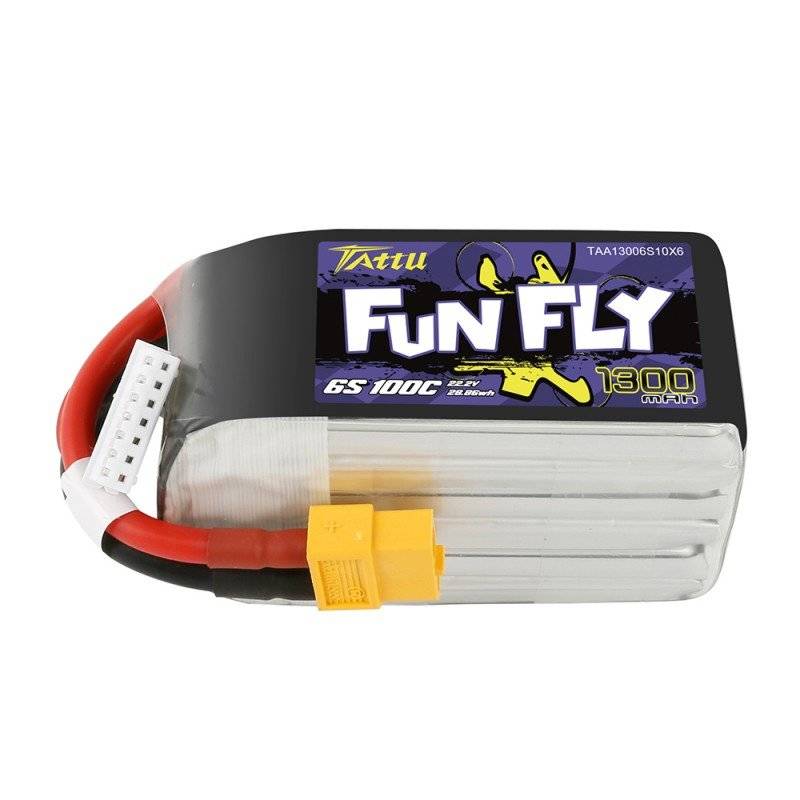 Baterija Tattu Funfly 1300mAh 22,2V 100C 6S1P XT60