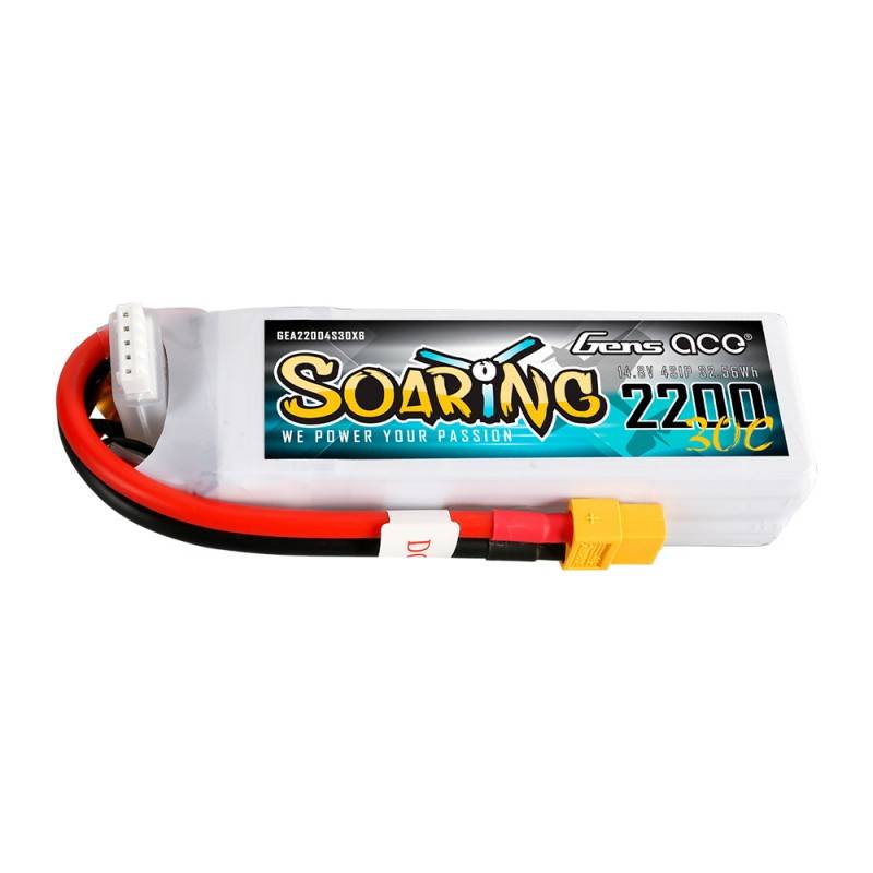 Baterija GensAce Soaring LiPo 2200mAh 14.8V 30C 4S1P