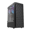 Kućište za računalo Darkflash DK300M Micro-ATX s 3 ventilatora (crno)