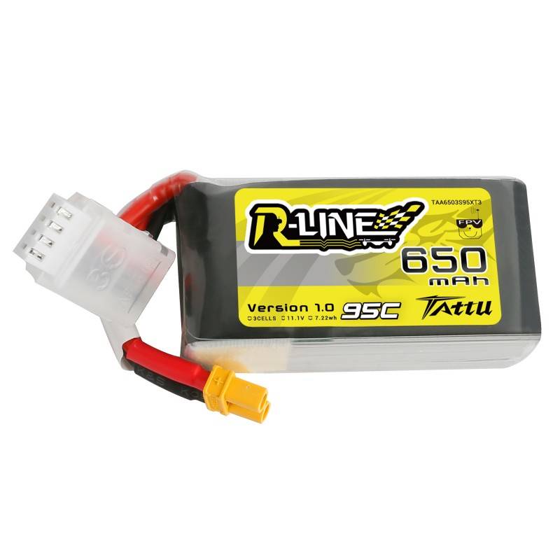 Baterija Tattu R-Line 650mAh 11.1V 95C 3S1P XT30 Lipo