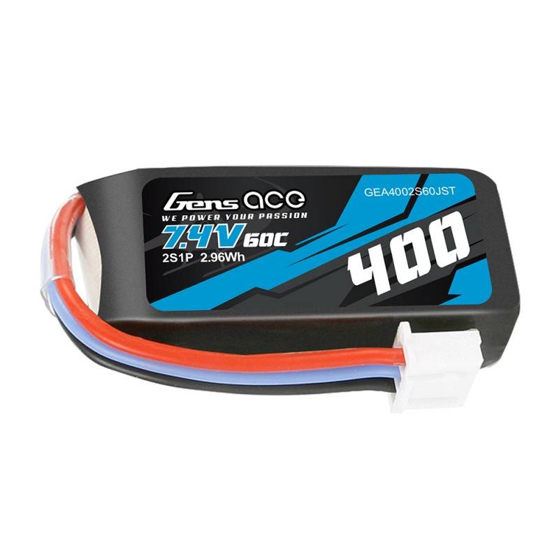 Baterija Gens Ace 400mAh 7.4V 60C 2S1P JST