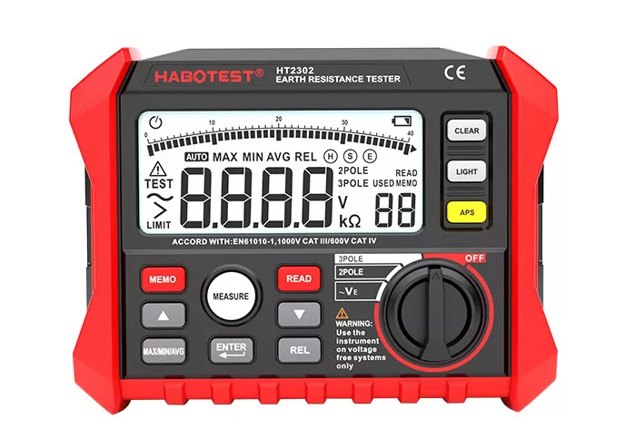 Habotest HT2302 Digitalni tester otpora zemlje