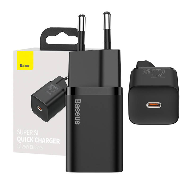 Baseus Super Si Quick Charger 1C 25W (crni)