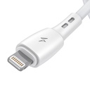 USB na Lightning kabel Vipfan Racing X05, 3A, 3m (bijeli) (Outlet)