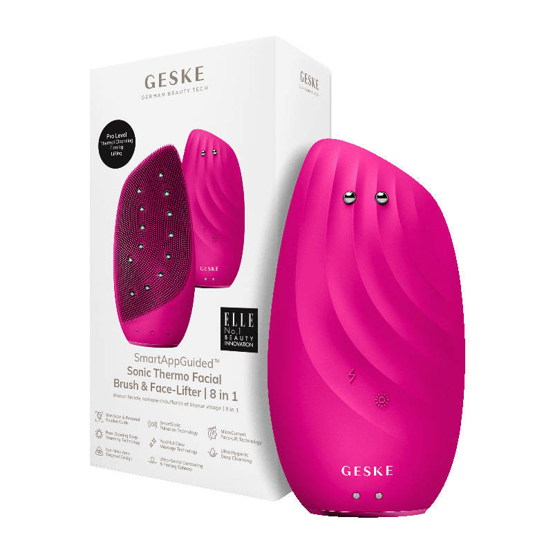 Sonic Thermo četkica za lice i lica lica 8in1 Geske s APP (magenta)