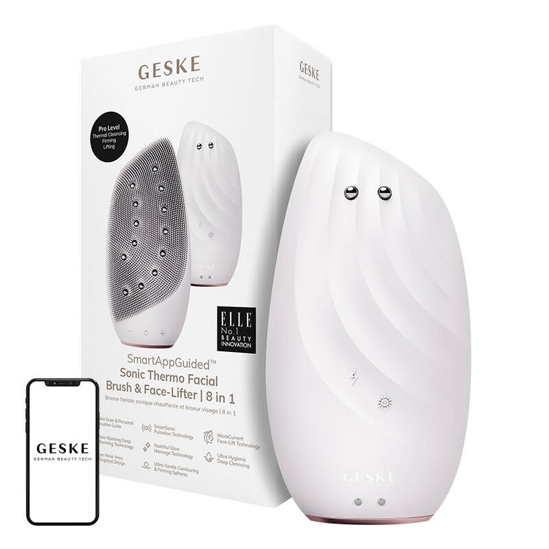 Sonic Thermo četkica za lice i lifter lica 8in1 Geske s aplikacijom (Starlight)