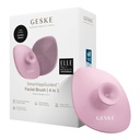 Četkica za čišćenje lica 4in1 s ručicom Geske s aplikacijom (ružičasta) (paket od 5 komada)