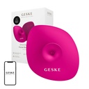 Četkica za čišćenje lica 4in1 s ručkom Geske s aplikacijom (magenta) (paket od 5 komada)