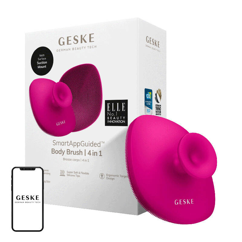 Geske četkica za tijelo 4 u 1 (magenta) (paket od 3 komada)