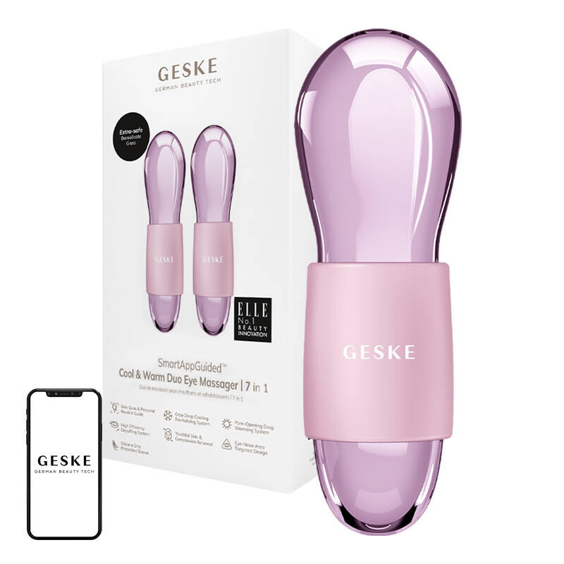 Cool & Warm Duo Massager Eye 7 u 1 Geske (ružičasto)