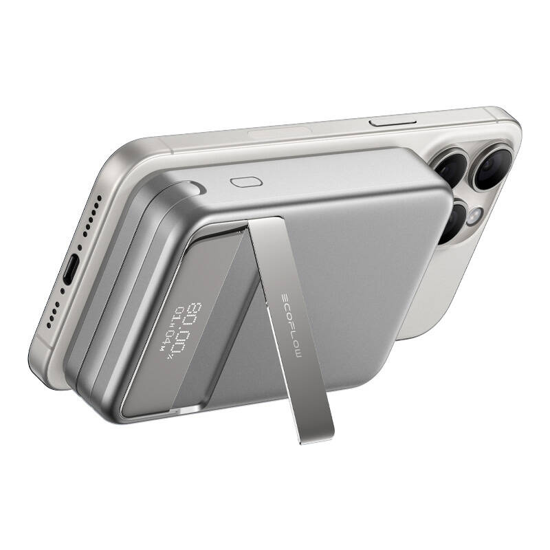 Ecoflow brza magnetska snaga, 10000mAh, (srebro).
