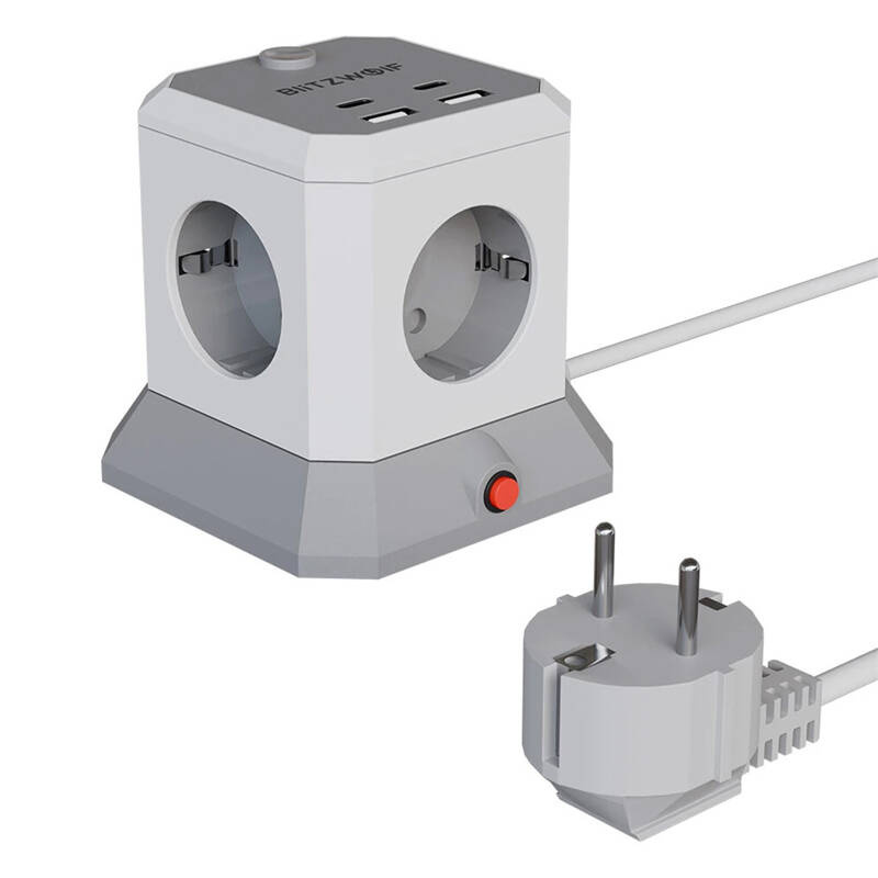 Blitzwolf BW-EC1 4XAC 2XUSB-A 2XUSB-C ekstender